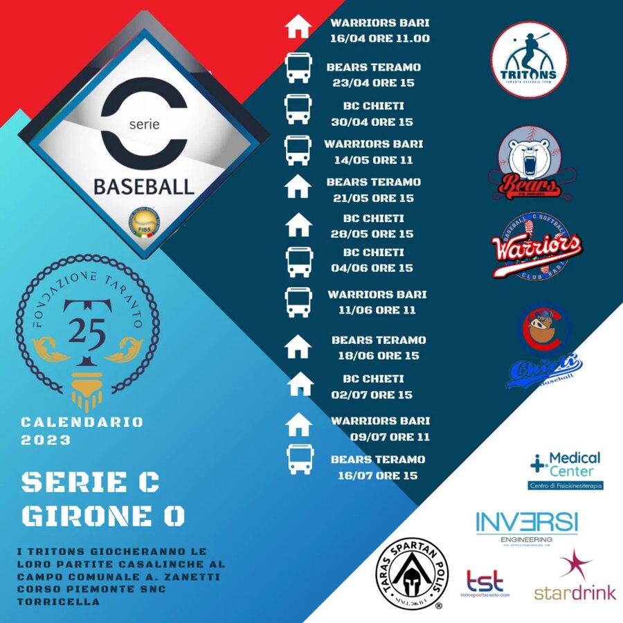 Calendario Serie C 2023, girone O